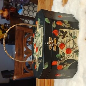 Whimsigoth Vintage Annie Laurie Original 1960's Box Purse Handbag